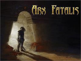 Title screen of Arx Fatalis on the Microsoft Xbox.