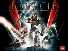 Title screen of Bionicle on the Microsoft Xbox.