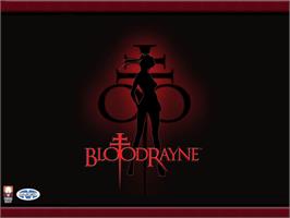 Title screen of BloodRayne on the Microsoft Xbox.