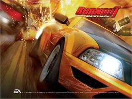 Title screen of Burnout Revenge on the Microsoft Xbox.