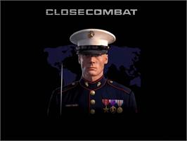 Title screen of Close Combat: First to Fight on the Microsoft Xbox.