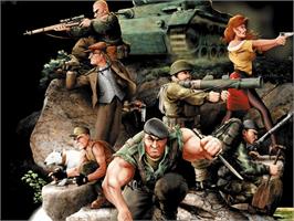 Title screen of Commandos 2: Men of Courage on the Microsoft Xbox.