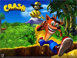 Title screen of Crash Bandicoot: The Wrath of Cortex on the Microsoft Xbox.