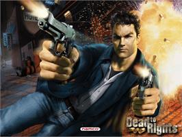 Title screen of Dead to Rights on the Microsoft Xbox.