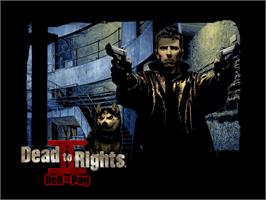 Title screen of Dead to Rights 2 on the Microsoft Xbox.