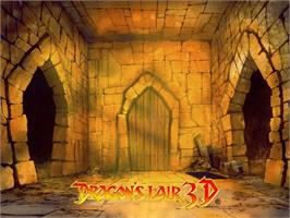 Title screen of Dragon's Lair 3D: Return to the Lair on the Microsoft Xbox.