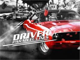 Title screen of Driver: Parallel Lines on the Microsoft Xbox.