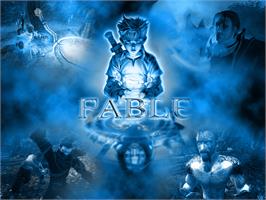 Title screen of Fable: The Lost Chapters on the Microsoft Xbox.