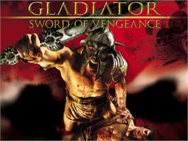 Title screen of Gladiator: Sword of Vengeance on the Microsoft Xbox.