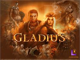 Title screen of Gladius on the Microsoft Xbox.