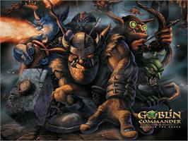 Title screen of Goblin Commander: Unleash the Horde on the Microsoft Xbox.