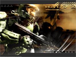 Title screen of Halo 2: Multiplayer Map Pack on the Microsoft Xbox.
