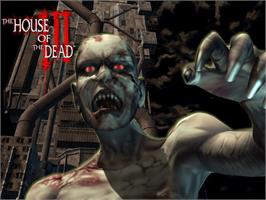 Title screen of House of the Dead 3 on the Microsoft Xbox.