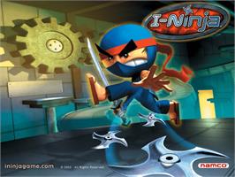 Title screen of I-Ninja on the Microsoft Xbox.