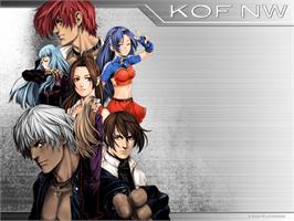 Title screen of King of Fighters: Neowave on the Microsoft Xbox.