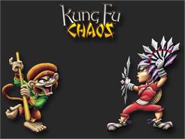 Title screen of Kung Fu Chaos on the Microsoft Xbox.
