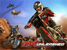 Title screen of MX Unleashed on the Microsoft Xbox.