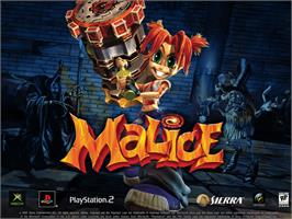 Title screen of Malice on the Microsoft Xbox.