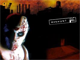 Title screen of Manhunt on the Microsoft Xbox.