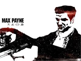 Title screen of Max Payne on the Microsoft Xbox.