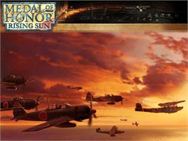 Title screen of Medal of Honor: Rising Sun on the Microsoft Xbox.