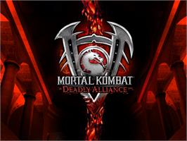 Title screen of Mortal Kombat: Deadly Alliance on the Microsoft Xbox.