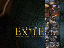 Title screen of Myst III: Exile on the Microsoft Xbox.