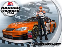 Title screen of NASCAR Thunder 2004 on the Microsoft Xbox.