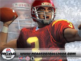 Title screen of NCAA Football 2004 on the Microsoft Xbox.