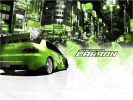 Title screen of Need for Speed: Carbon on the Microsoft Xbox.