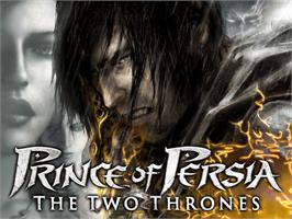 Title screen of Prince of Persia: The Two Thrones on the Microsoft Xbox.
