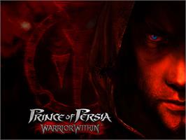Title screen of Prince of Persia: Warrior Within on the Microsoft Xbox.