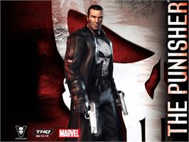 Title screen of Punisher, The on the Microsoft Xbox.