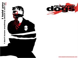 Title screen of Reservoir Dogs on the Microsoft Xbox.