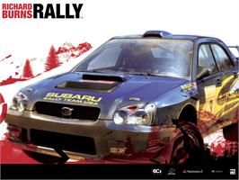 Title screen of Richard Burns Rally on the Microsoft Xbox.