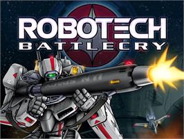 Title screen of Robotech: Battlecry (Collector's Edition) on the Microsoft Xbox.