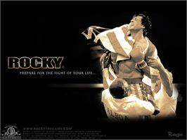 Title screen of Rocky: Legends on the Microsoft Xbox.