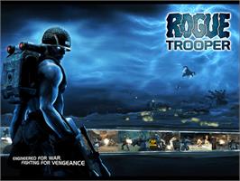 Title screen of Rogue Trooper on the Microsoft Xbox.