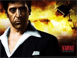 Title screen of Scarface: The World is Yours on the Microsoft Xbox.