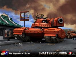 Title screen of Shattered Union on the Microsoft Xbox.