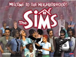 Title screen of Sims on the Microsoft Xbox.
