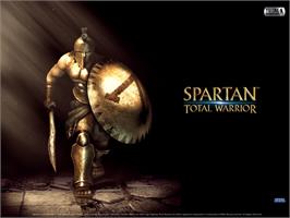 Title screen of Spartan: Total Warrior on the Microsoft Xbox.