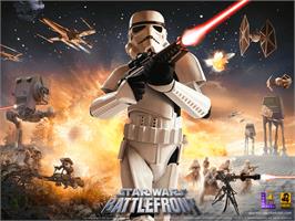 Title screen of Star Wars: Battlefront on the Microsoft Xbox.