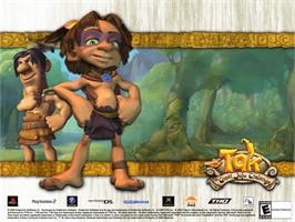 Title screen of Tak: The Great Juju Challenge on the Microsoft Xbox.