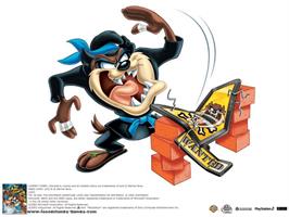 Title screen of Taz: Wanted on the Microsoft Xbox.