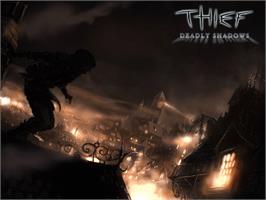 Title screen of Thief: Deadly Shadows on the Microsoft Xbox.
