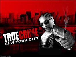 Title screen of True Crime: New York City (Collector's Edition) on the Microsoft Xbox.