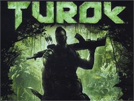 Title screen of Turok: Evolution on the Microsoft Xbox.