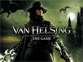 Title screen of Van Helsing on the Microsoft Xbox.