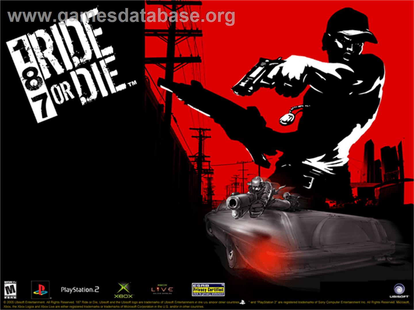 187: Ride or Die - Microsoft Xbox - Artwork - Title Screen